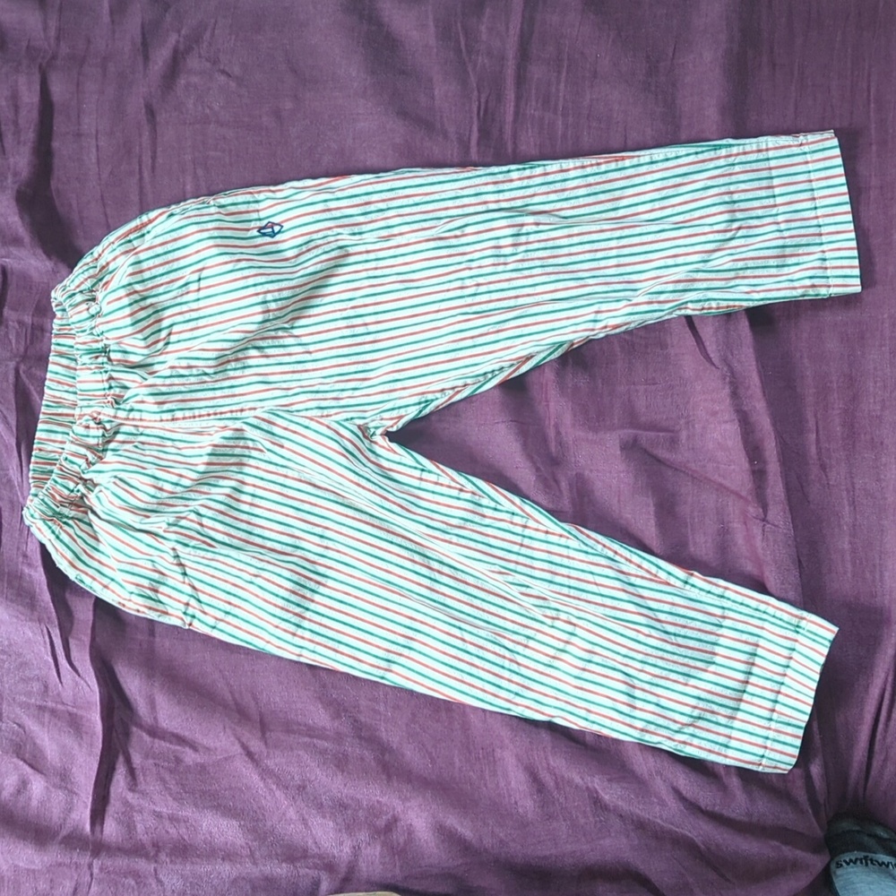 The animals observatory striped elastic waist cotton pant